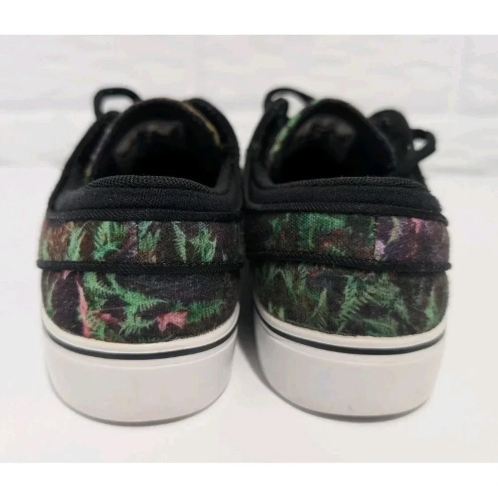 Nike Kids Stefan Janoski Skateboard Shoes Y4 Black Floral Jungle Punk Canvas